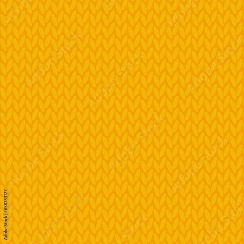 Seamless knitted sweater pattern yellow, orange colors. Christmas Pattern 