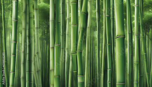 a bamboo tree forest