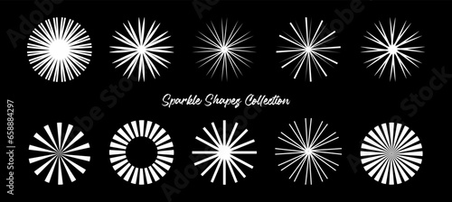 Sunburst design collection vector. Retro sunburst redial design. Mega collection sunburst best pack graphic design illustration. 