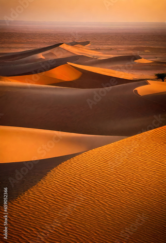 Desert background image with sand dunes
