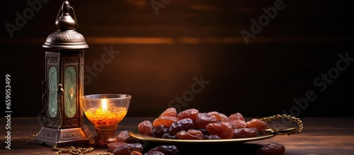 Religious observance during Ramadan with items