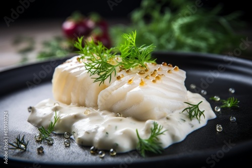 Fiskegrateng: A Tempting Culinary Masterpiece of Creamy Norwegian Fish Gratin with Exquisite Presentation and Vibrant Colors