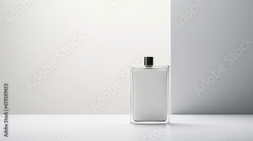 Perfume bottle mockup on white background