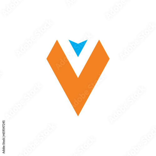 Letter v typography aero business, logo, design, brand identity, flat logo, company, editable, vector 
