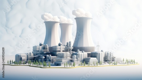 Nuclear power plant created with Generative AI