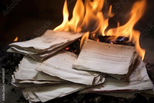 fraudulent birth certificates burnt on the edges
