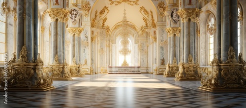 Winter Palace interior in St Petersburg Russia