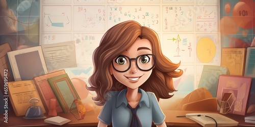 Female mathematician , concept of Mathematical equations