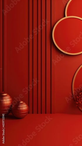 Red Chinese Lunar New Year background