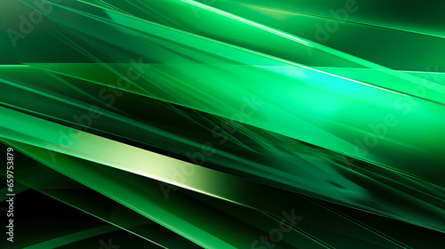 緑のメタリックな直線模様の背景
