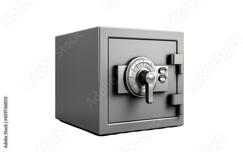 image of a steel safe isolated on transparent background