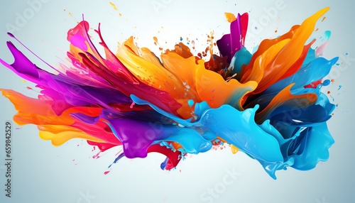 Modern art background, colorful paint splash background, abstract background