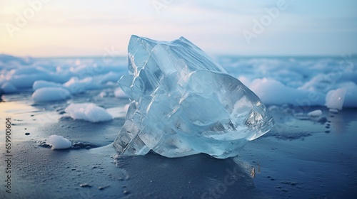 Iceberg made with Generative AI Technology