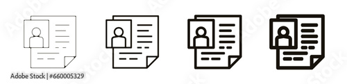 CV profil Teambuilding entreprise travail pictogramme icône et symbole logo