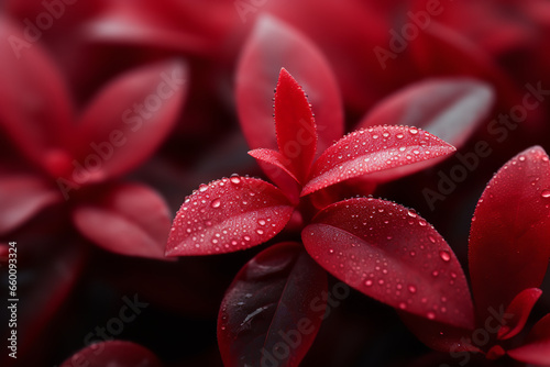 Red Plant Macro Photography