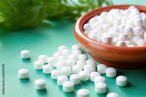close-up of homeopathy pills for labor