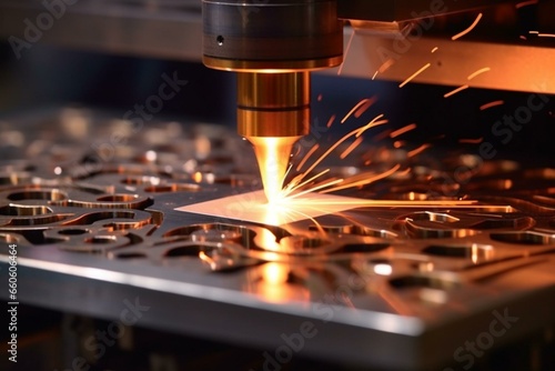 Using a laser, metal is fused into the desired shape. Generative AI