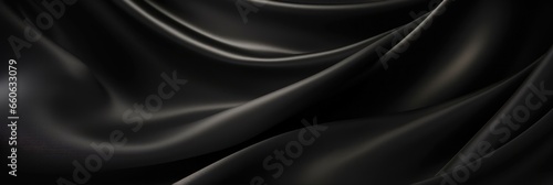 Black Material: Abstract Luxury Silky Waves. Elegant Wallpaper Design with Soft Silky Red Drapes, Liquid Waves, and Grunge Textures.