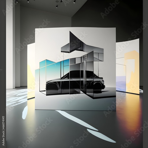 make as an event card as background place this installation in the middle beautiful layout of branding event biennale event branding use lexus branding lexus car branding minimal islamic geometry 