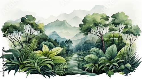 wonderful backgrounds of tropical forests.