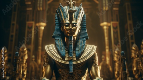 Amun - The egyptian god of creation.generative ai 