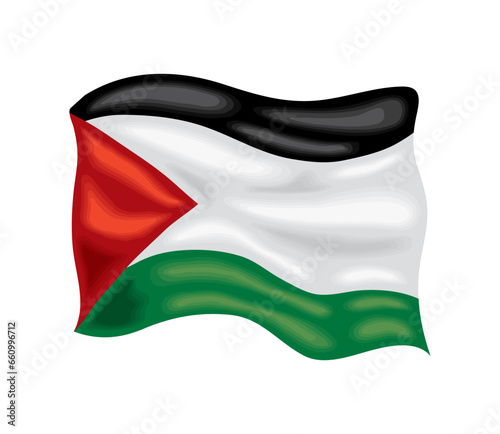 palestine flag waving