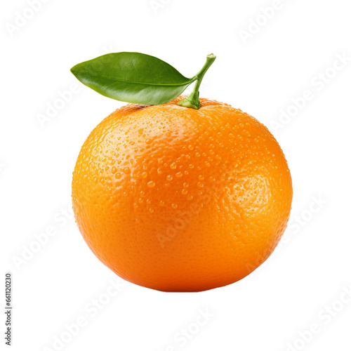 fresh orange isolated on transparent background