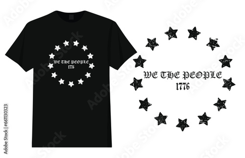 We The People 13 Stars Design