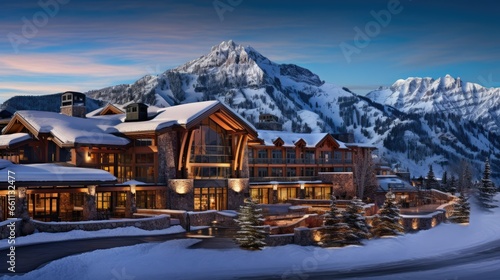 Luxury Ski Resort Offering Stunning Mountain Views, Elevated Winter Getaway