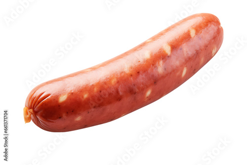 Kielbasa Sausage on Background Isolated on Transparent or White Background, PNG