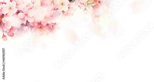 優しい桜 水彩 イラスト