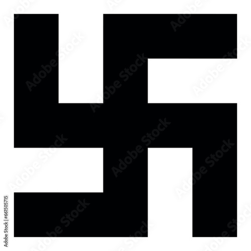 swastika symbol, black and white cross