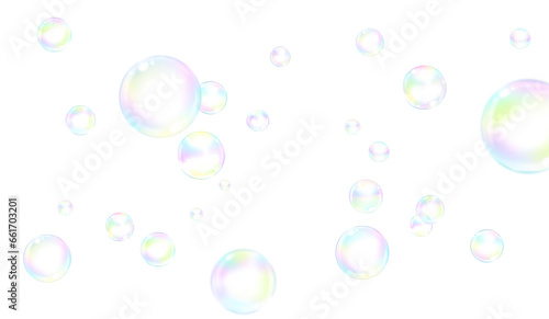 bubbles in the air