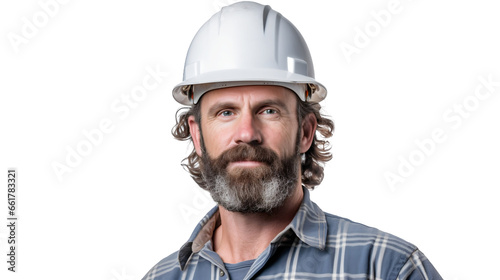 Réparateur, homme de chantier pour les travaux à la maison avec transparence, sans background