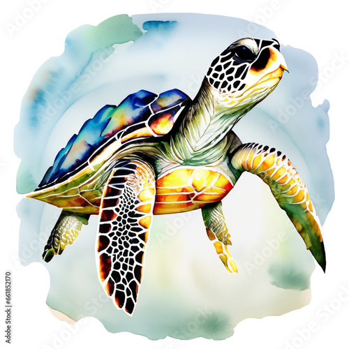 Żółw morski ilustracja