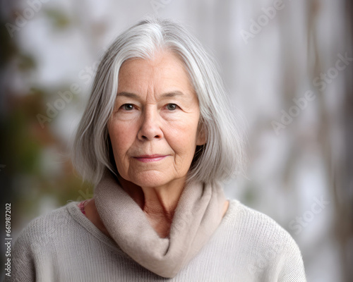 Portrait of a senior woman looking at the camera