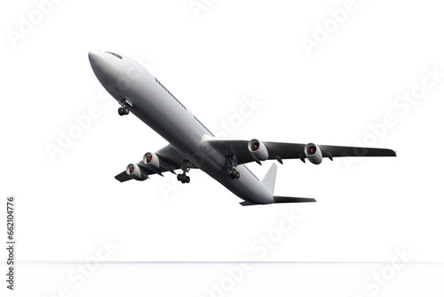 Digital png illustration of white plane on transparent background