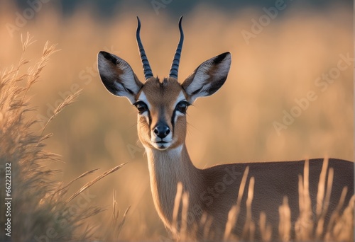 portrait of a male gazelle in a natural habitat in southern African savannah portrait of a male gazelle in a natural habitat in southern African savannah portrait of beautiful gazelle in the nature