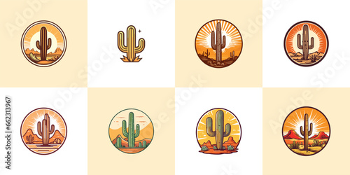 saguaro cactus vector clip art illustration