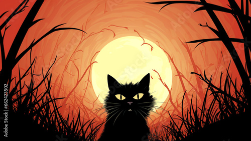 Dive into the world of superstition with these mysterious black cat images, ideal for Halloween decorations and themed content.