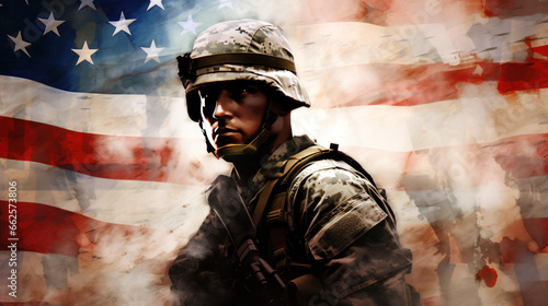 soldier in uniform, veterans day backdrop