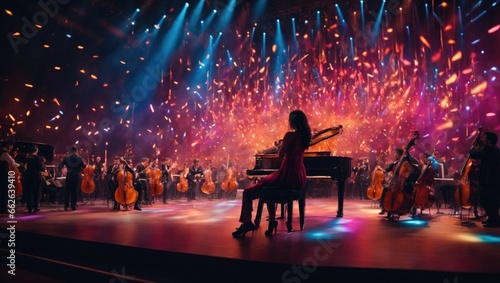 "Radiant Rhapsody: A Night of Music, Lights, and Euphoria"