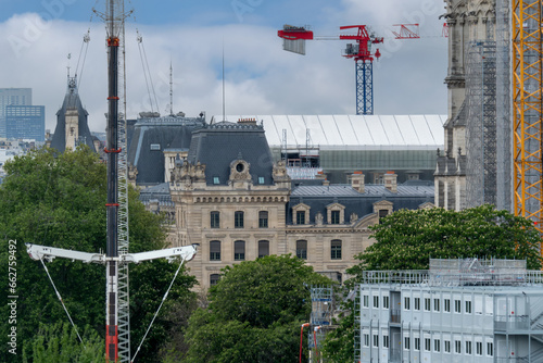 6 May 2023. Paris, France. Work continues in Paris in preparation for the 2024 Olympics.
