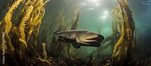 Cape Town s kelp forest houses a striped catshark With copyspace for text