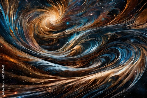 abstract fractal background with space 4k HD quality photo. 