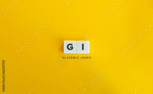 The glycemic index or GI.