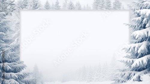 Clean and Simple Winter Frame Illustration