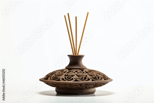 Incense sticks isolated for home decor and fragrance or spa