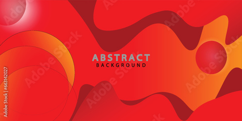 liquid fruid orange Colorful banner template with gradient color. Design with liquid shapes. with a yellow orange color combination with a modern and luxurious concep