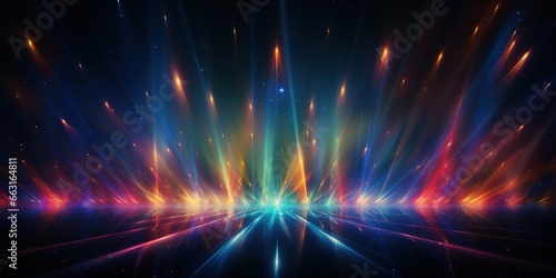 Laser light show colorful background